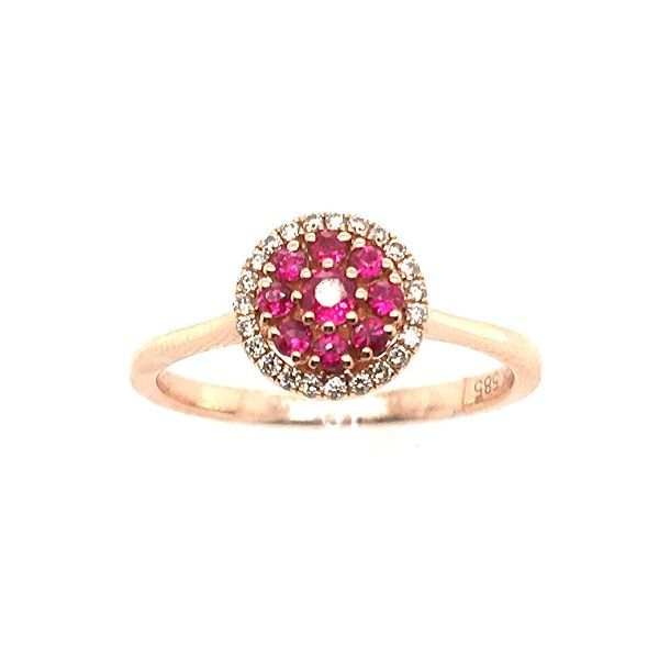 14k Rose Gold Ruby Ring Dickinson Jewelers Dunkirk, MD