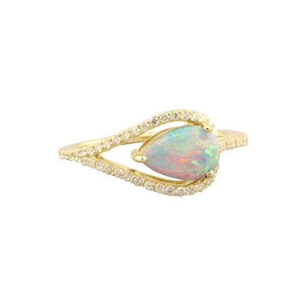 14k Yellow Gold Australian Opal Ring Dickinson Jewelers Dunkirk, MD