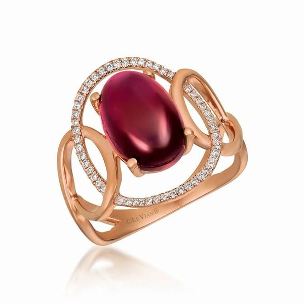  Raspberry Rhodolite Diamond Ring Dickinson Jewelers Dunkirk, MD