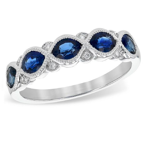 Allison Kaufman Sapphire Diamond Ring 002-200-05412 | Dickinson ...