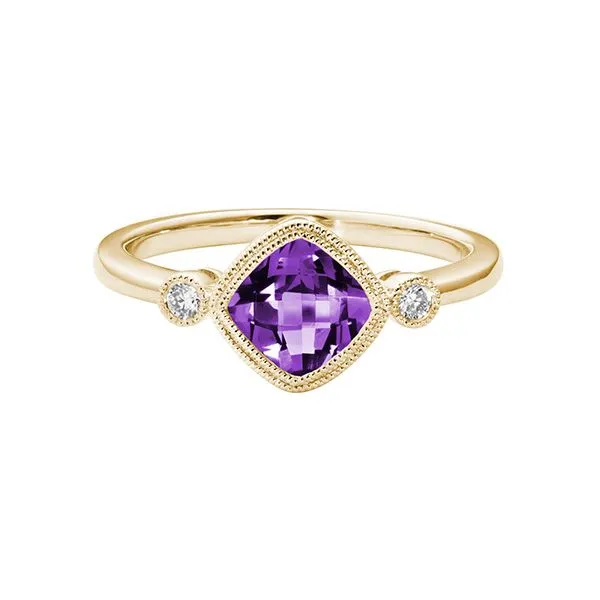 14k Yellow Gold Amethyst Ring Dickinson Jewelers Dunkirk, MD