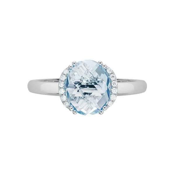 14k White Gold Aquamarine Ring Dickinson Jewelers Dunkirk, MD