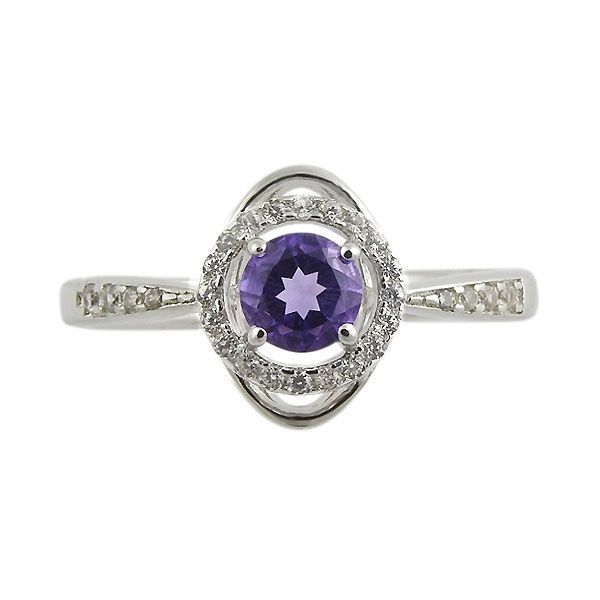 Sterling Silver Amethyst Halo Ring Dickinson Jewelers Dunkirk, MD