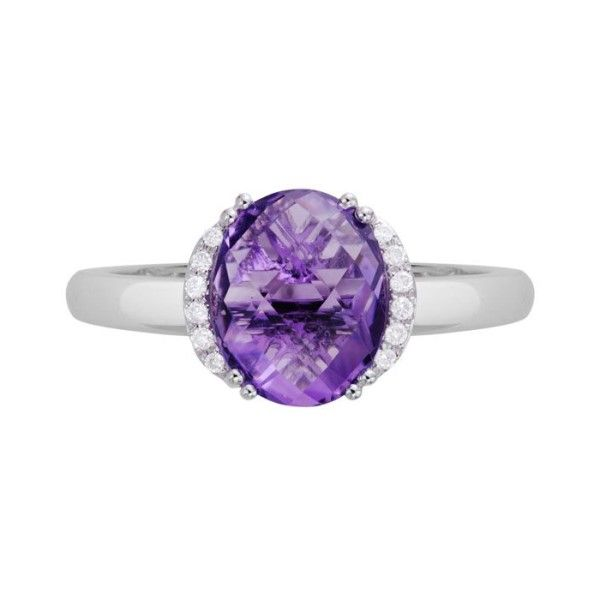 14k White Gold Amethyst Ring Dickinson Jewelers Dunkirk, MD