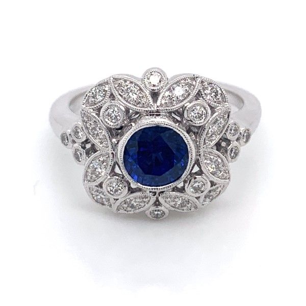 14k White Gold Sapphire Ring Dickinson Jewelers Dunkirk, MD