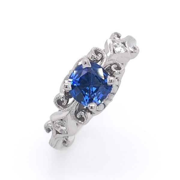 14k White Gold Sapphire Ring Dickinson Jewelers Dunkirk, MD