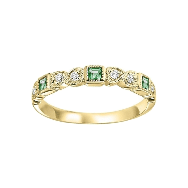 14k Yellow Gold Emerald Band Dickinson Jewelers Dunkirk, MD