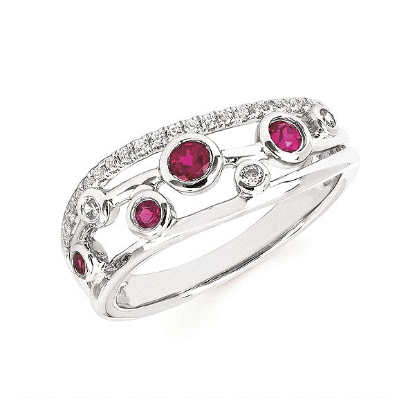 14k White Gold Ruby Ring Dickinson Jewelers Dunkirk, MD