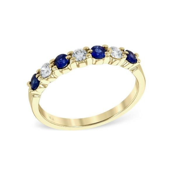 14k Yellow Gold Sapphire Band Dickinson Jewelers Dunkirk, MD