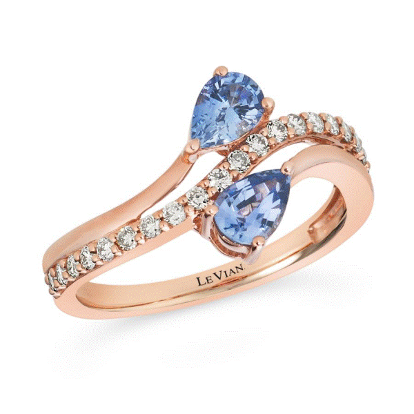 14k Gold Blueberry Sapphire™ and Nude Diamonds™ Ring Dickinson Jewelers Dunkirk, MD
