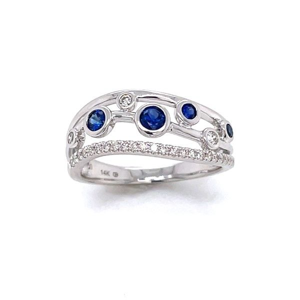 14k White Gold Sapphire Ring Dickinson Jewelers Dunkirk, MD