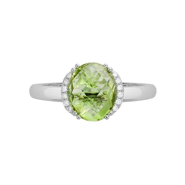 14k White Gold Peridot Ring Dickinson Jewelers Dunkirk, MD