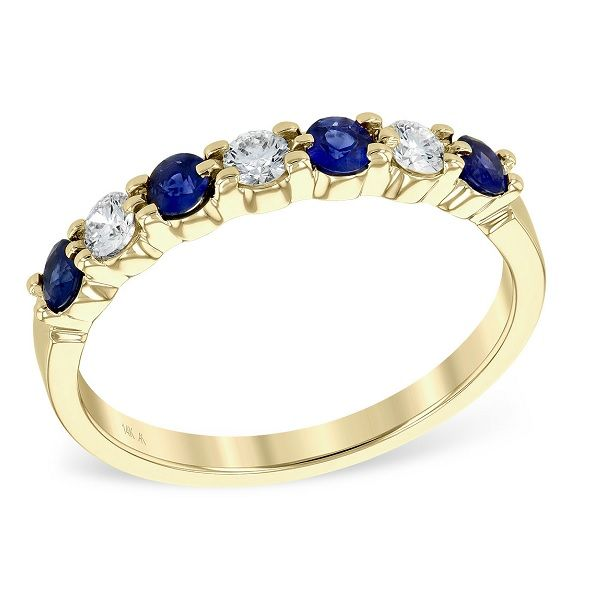 14k Yellow Gold Sapphire Band Dickinson Jewelers Dunkirk, MD