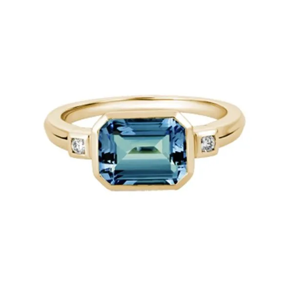 14k Yellow Gold London Blue Topaz Ring Dickinson Jewelers Dunkirk, MD