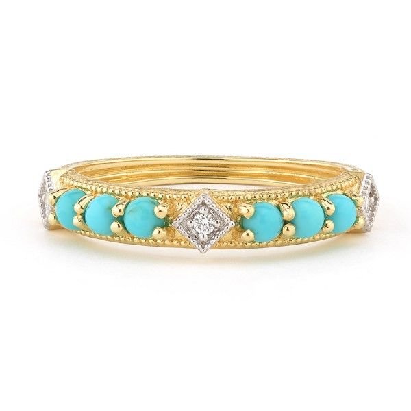 18k Yellow Gold Turquoise Ring Dickinson Jewelers Dunkirk, MD