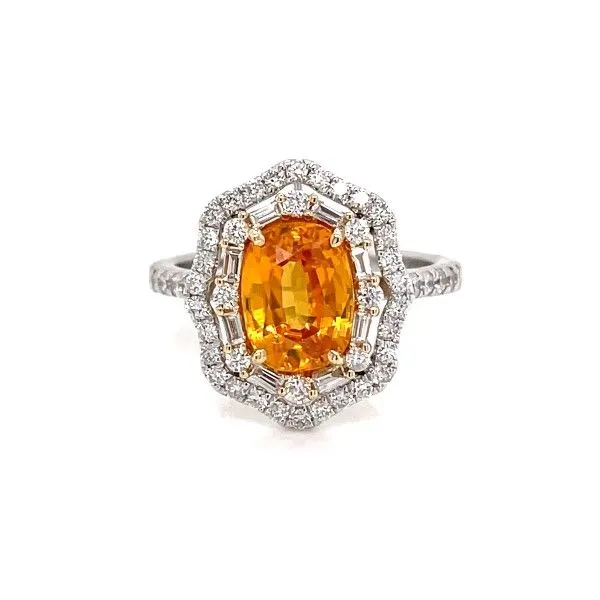 14k White Gold Zircon Double Halo Ring Dickinson Jewelers Dunkirk, MD