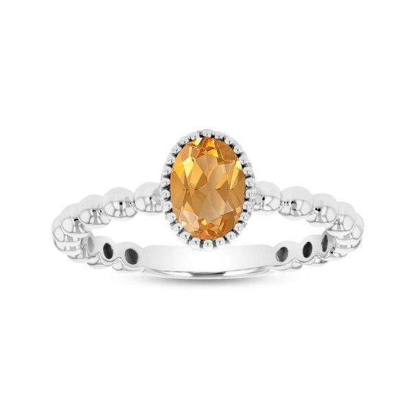 14k White Gold Citrine Ring Dickinson Jewelers Dunkirk, MD