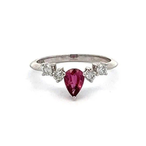 14k White Gold Ruby Ring Dickinson Jewelers Dunkirk, MD