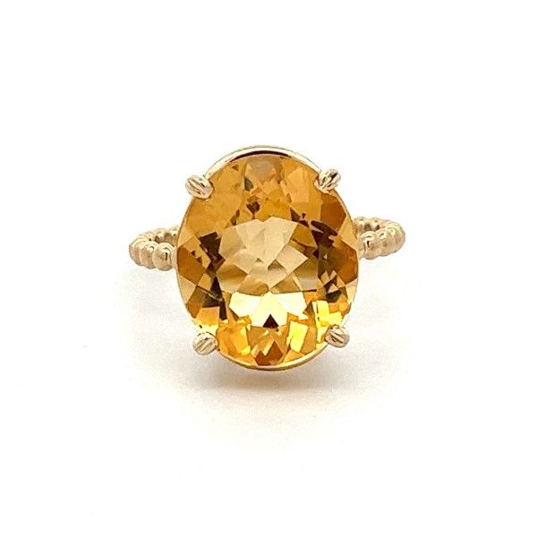 14k Yellow Gold Citrine Ring Dickinson Jewelers Dunkirk, MD