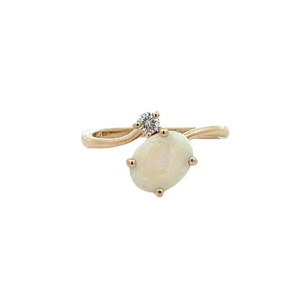 14Kt Yellow Gold Opal Bypass Ring Dickinson Jewelers Dunkirk, MD