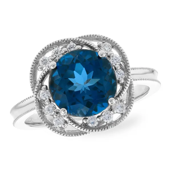 14Kt White Gold London Blue Topaz Fashion Ring Dickinson Jewelers Dunkirk, MD