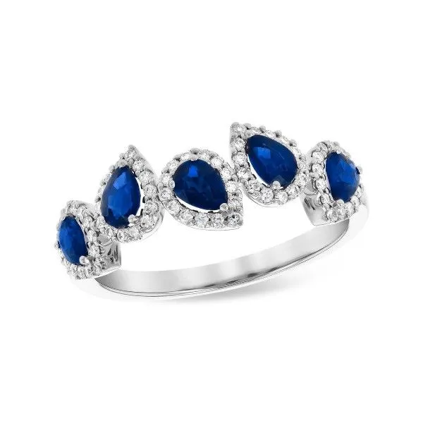 14Kt White Sapphire Halo Band Dickinson Jewelers Dunkirk, MD