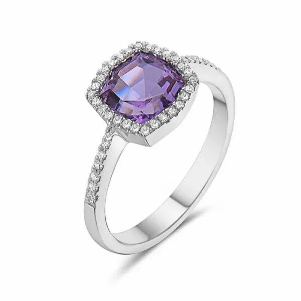 14k White Gold Amethyst Ring Dickinson Jewelers Dunkirk, MD