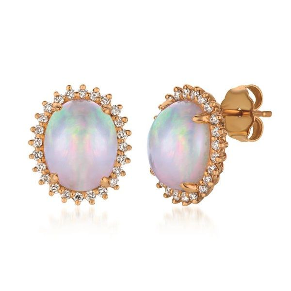 14k Strawberry Gold® Neopolitan Opal™ Earrings Dickinson Jewelers Dunkirk, MD