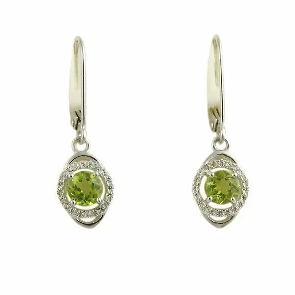 Sterling Silver Peridot Dangle Earrings Dickinson Jewelers Dunkirk, MD