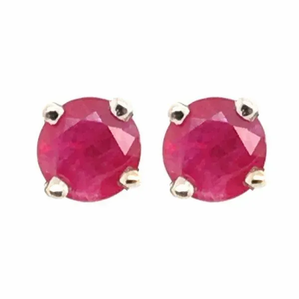 14k 4mm Ruby Stud Earrings Dickinson Jewelers Dunkirk, MD