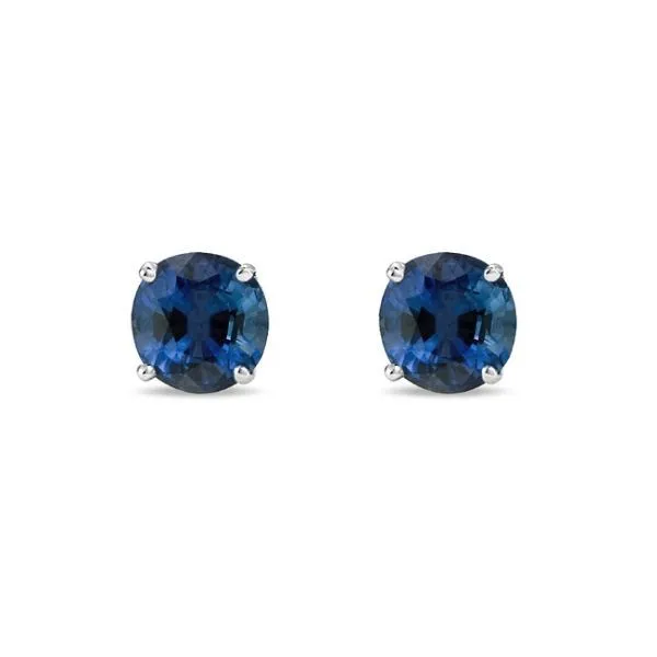 14k 4mm Sapphire Stud Earrings Dickinson Jewelers Dunkirk, MD