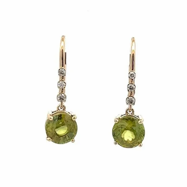 14k Yellow Gold Sphene Earrings Dickinson Jewelers Dunkirk, MD