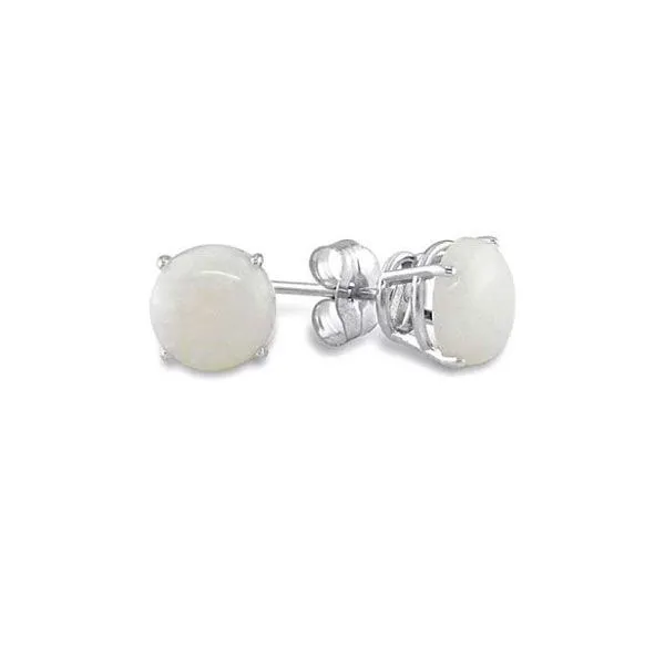 14k 5mm Opal Stud Earrings Dickinson Jewelers Dunkirk, MD