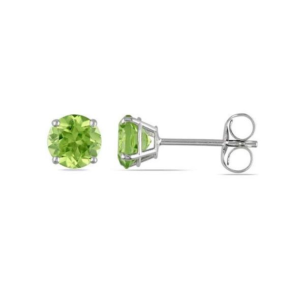 14k 5mm Peridot Stud Earrings Dickinson Jewelers Dunkirk, MD