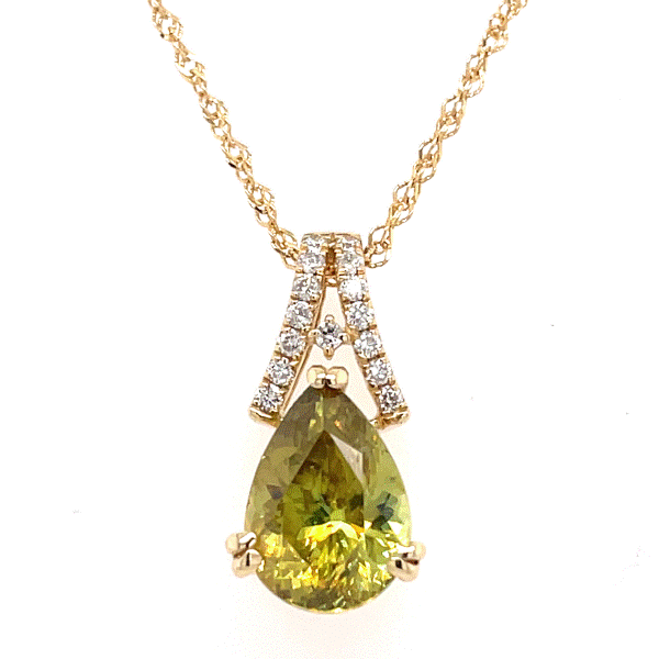 14k Yellow Gold Sphene Pendant Dickinson Jewelers Dunkirk, MD