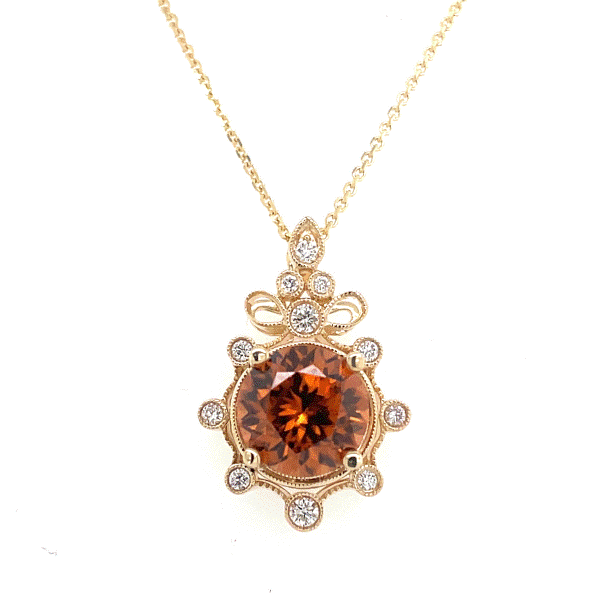 14k Yellow Gold Cognac Zircon Pendant Dickinson Jewelers Dunkirk, MD