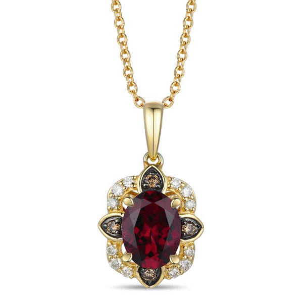 14k Gold Raspberry Rhodolite® Garnet Pendant Dickinson Jewelers Dunkirk, MD