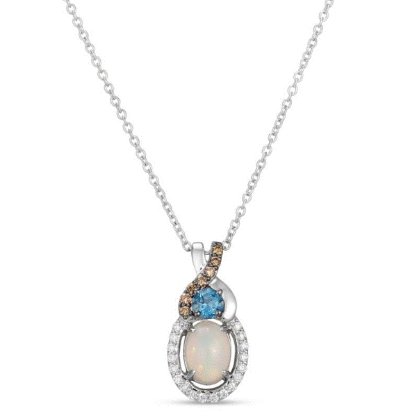 14k Gold Neopolitan Opal™ and Blue Topaz Pendant Dickinson Jewelers Dunkirk, MD