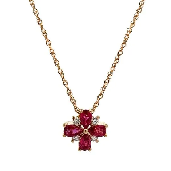 14k Yellow Gold Ruby Pendant Dickinson Jewelers Dunkirk, MD