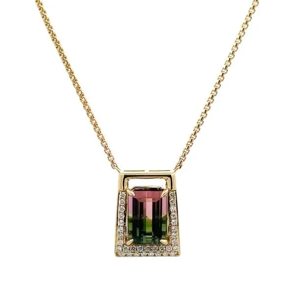 14 Karat Yellow Gold Tourmaline Pendant Dickinson Jewelers Dunkirk, MD
