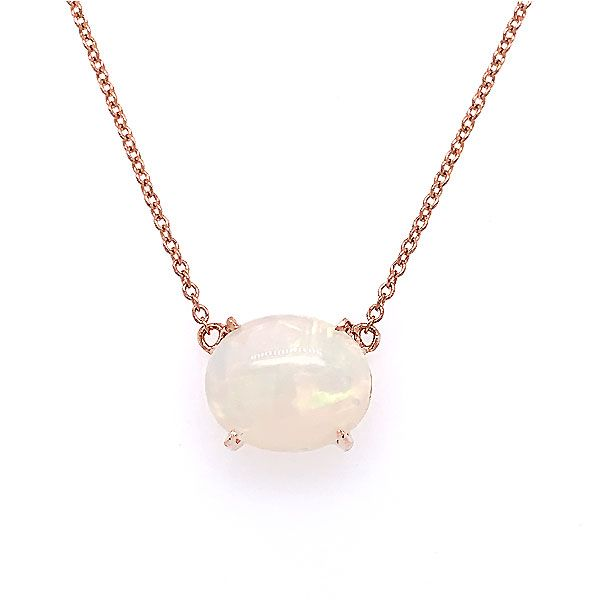 14k Rose Gold Ethiopian Opal Necklace Dickinson Jewelers Dunkirk, MD