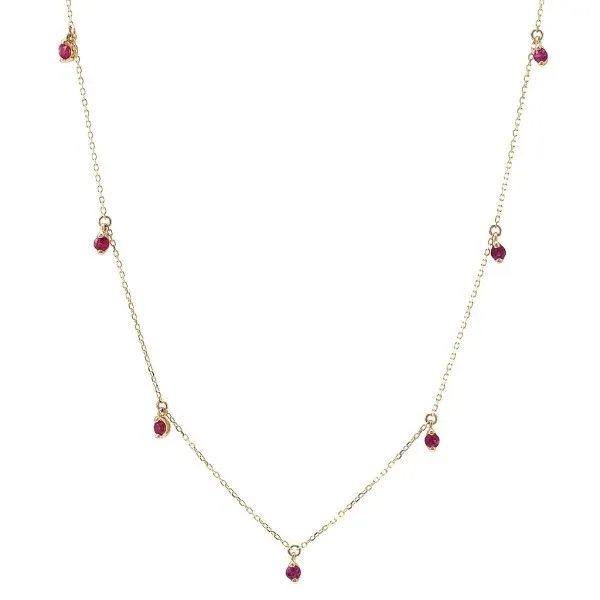 14k Yellow Gold Ruby Necklace Dickinson Jewelers Dunkirk, MD