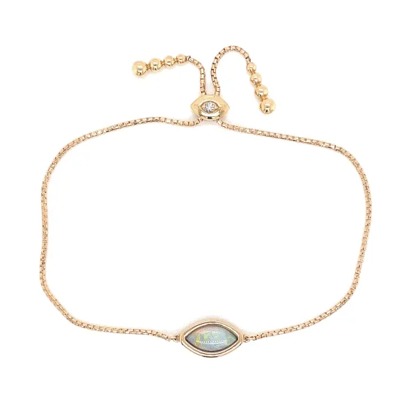 14k Yellow Gold Opal Bracelet Dickinson Jewelers Dunkirk, MD
