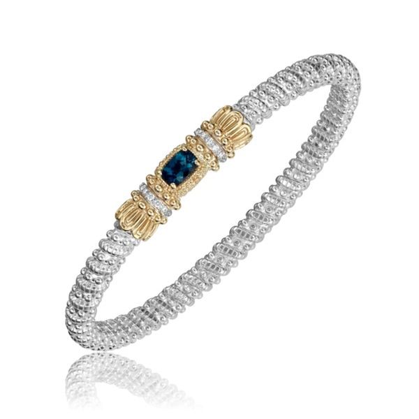 14k Yellow Gold And Sterling Silver London Blue Topaz Bracelet Dickinson Jewelers Dunkirk, MD