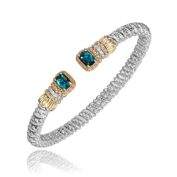 14k Yellow Gold And Sterling Silver London Blue Topaz Bracelet Dickinson Jewelers Dunkirk, MD