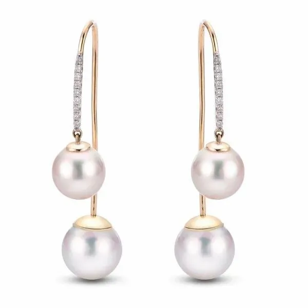 14k Yellow Gold Pearl Earrings Dickinson Jewelers Dunkirk, MD