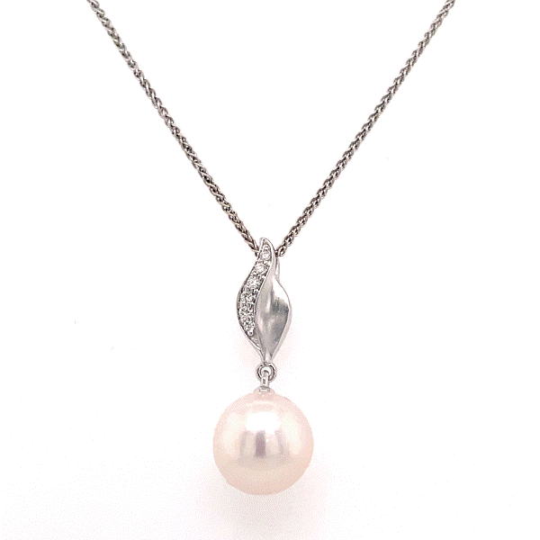 14k White Gold Pearl Pendant Dickinson Jewelers Dunkirk, MD