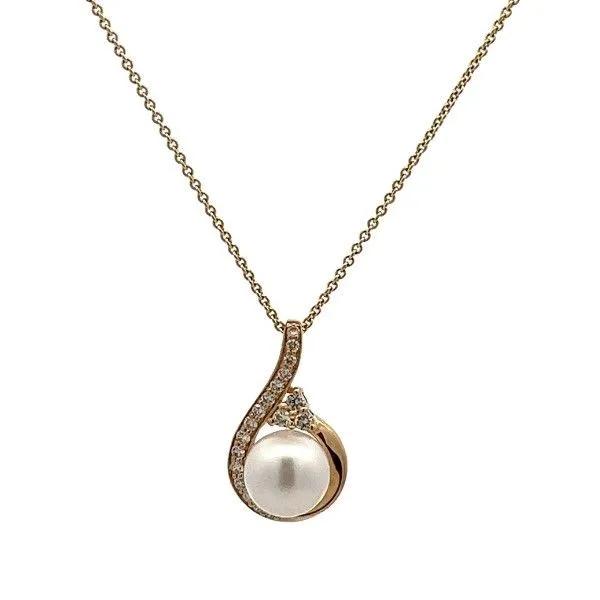 14k Yellow Gold Pearl Pendant Dickinson Jewelers Dunkirk, MD