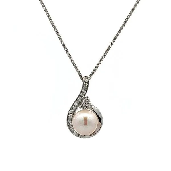 14k White Gold Pearl Pendant Dickinson Jewelers Dunkirk, MD