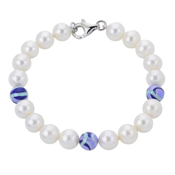 Sterling Silver Pearl and Bead Bracelet Dickinson Jewelers Dunkirk, MD